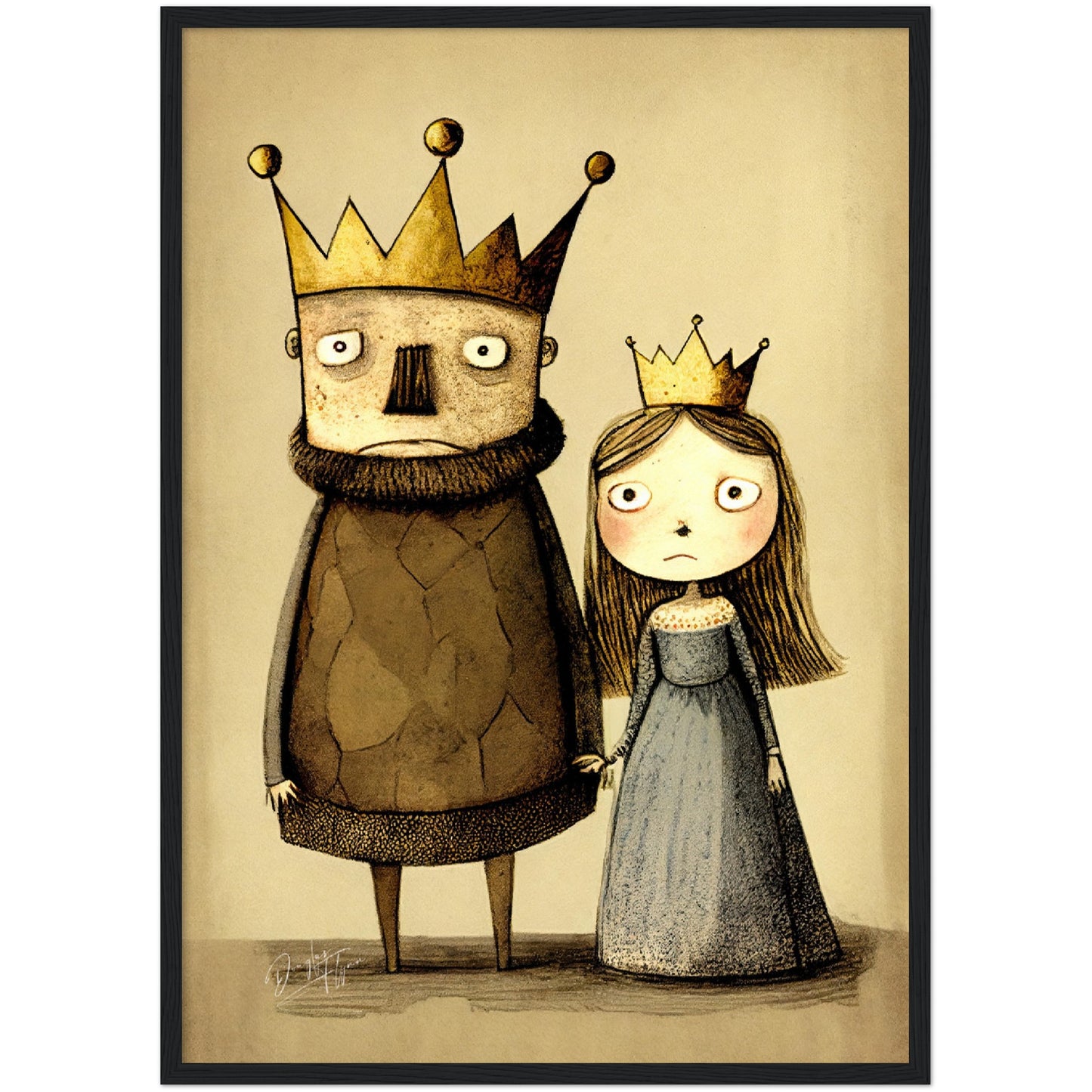 »King Crabby-pants And Cranky Queen Bee« retro poster