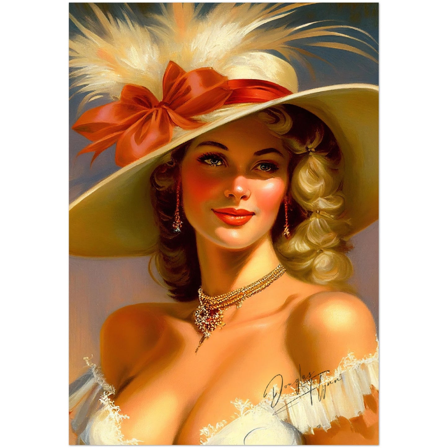 »Rebeccas's Royal Radiance« retro poster