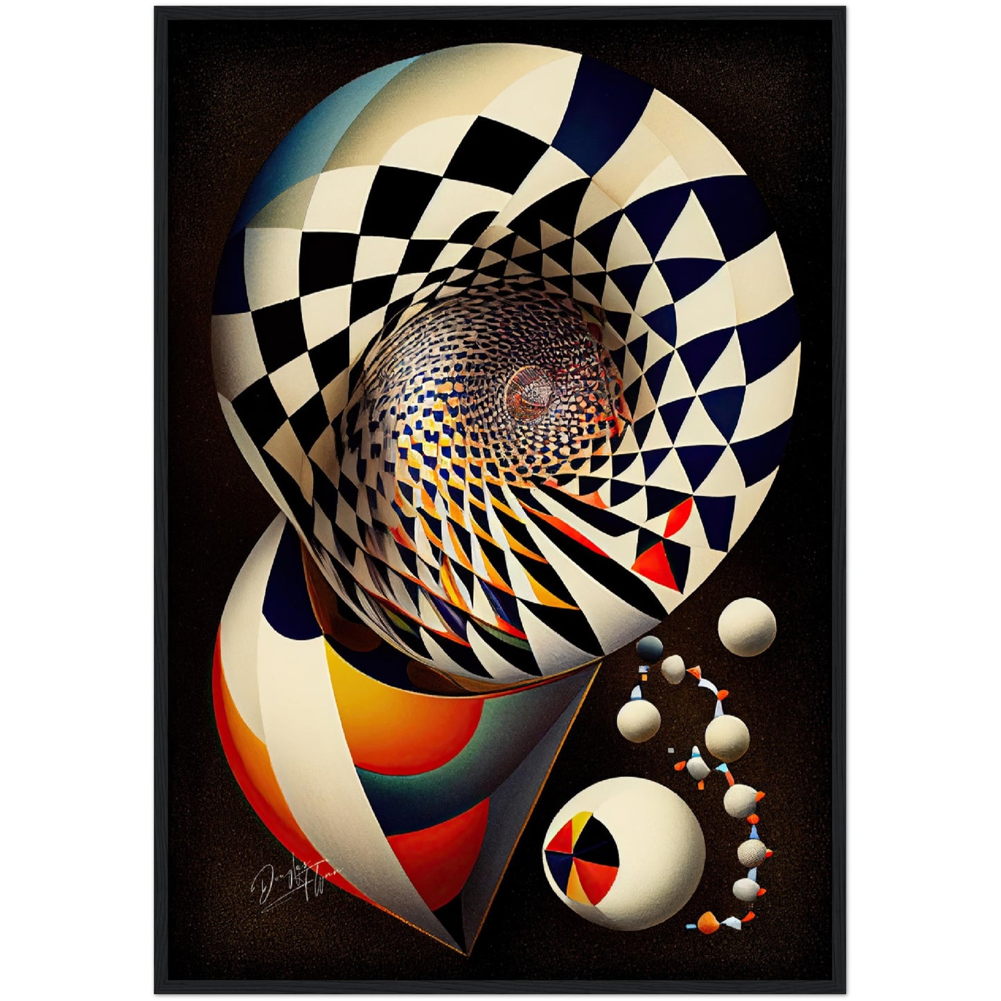 »Chromatic Compositions« retro poster