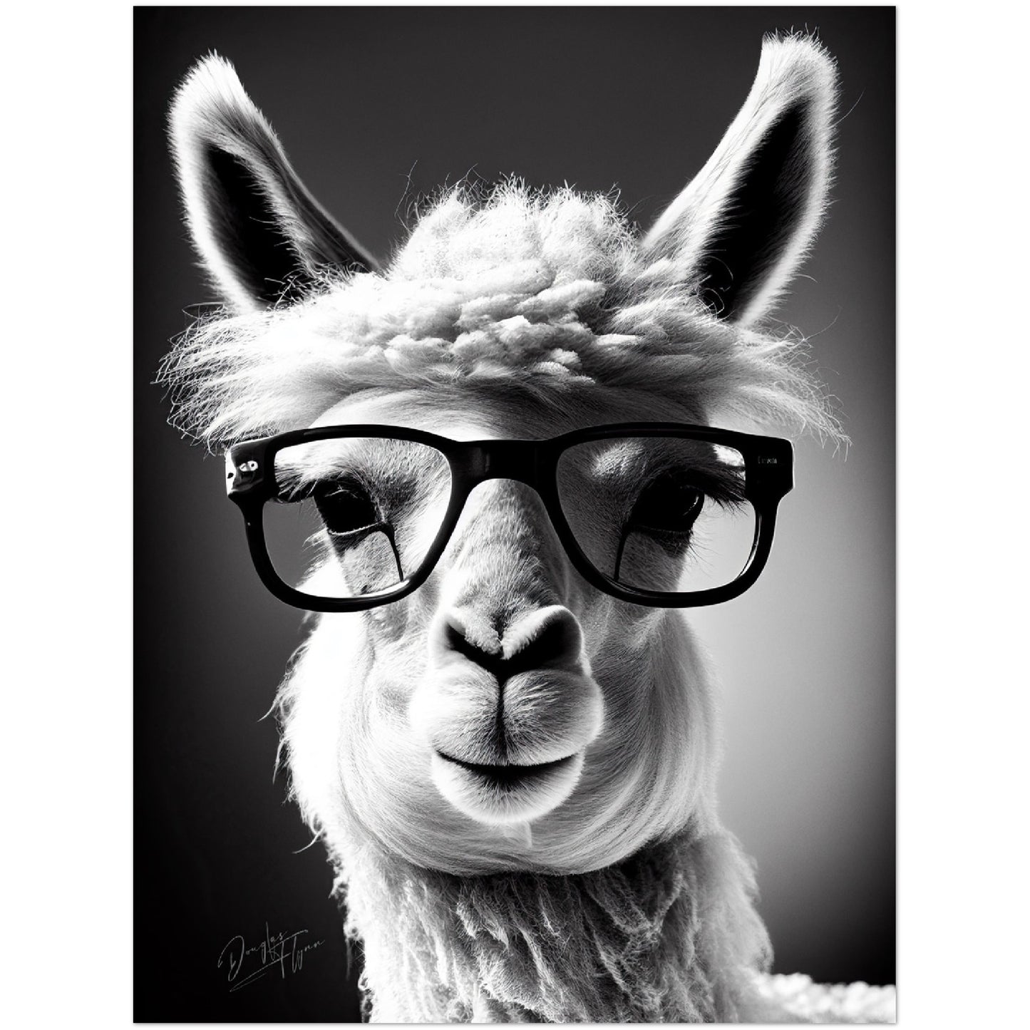 »Llama Logic« retro poster
