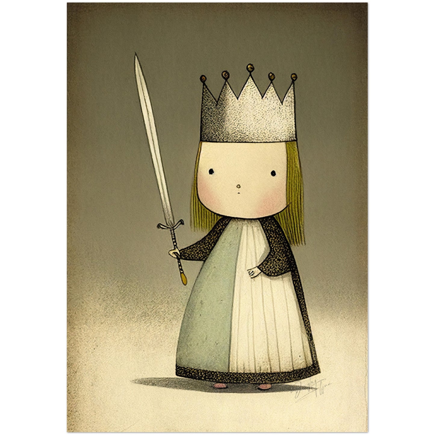 »Fussy Little Princess« retro poster