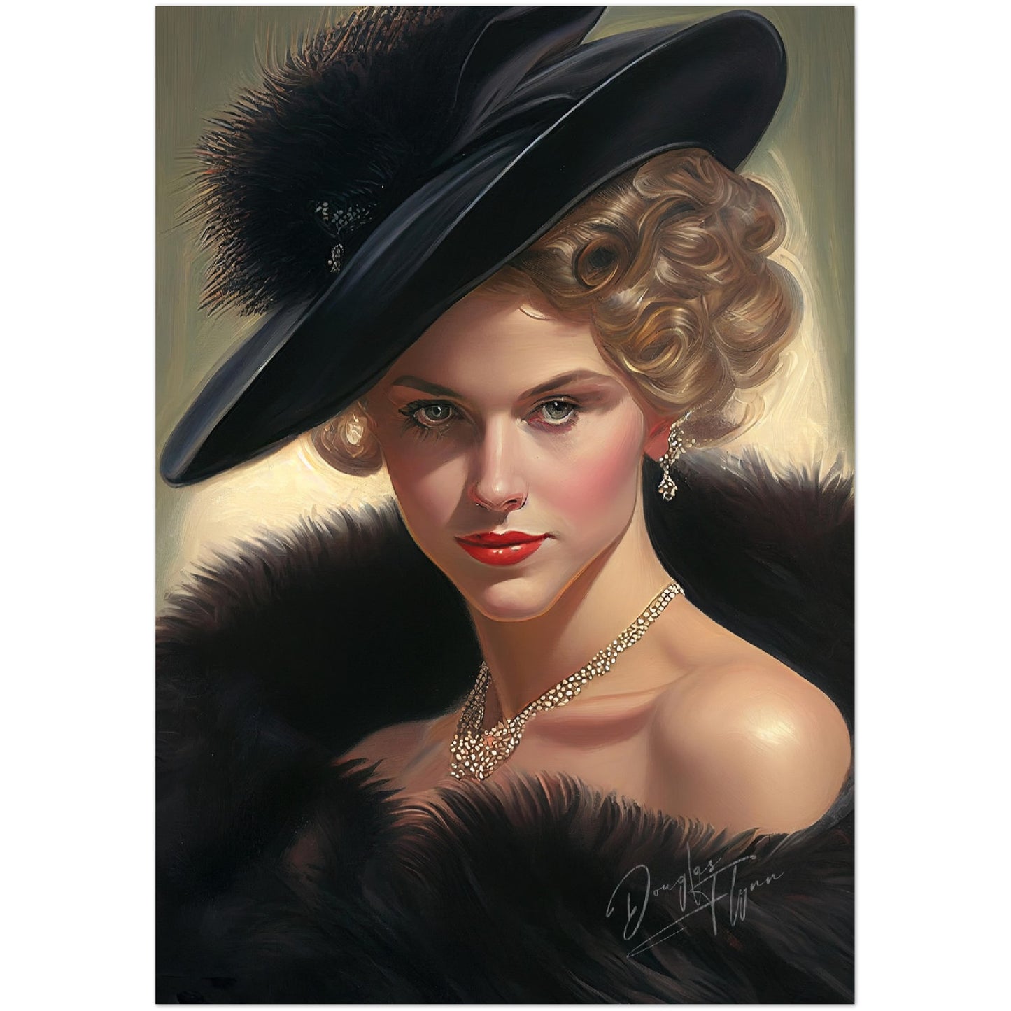 »Chloe's Chic Allure« retro poster