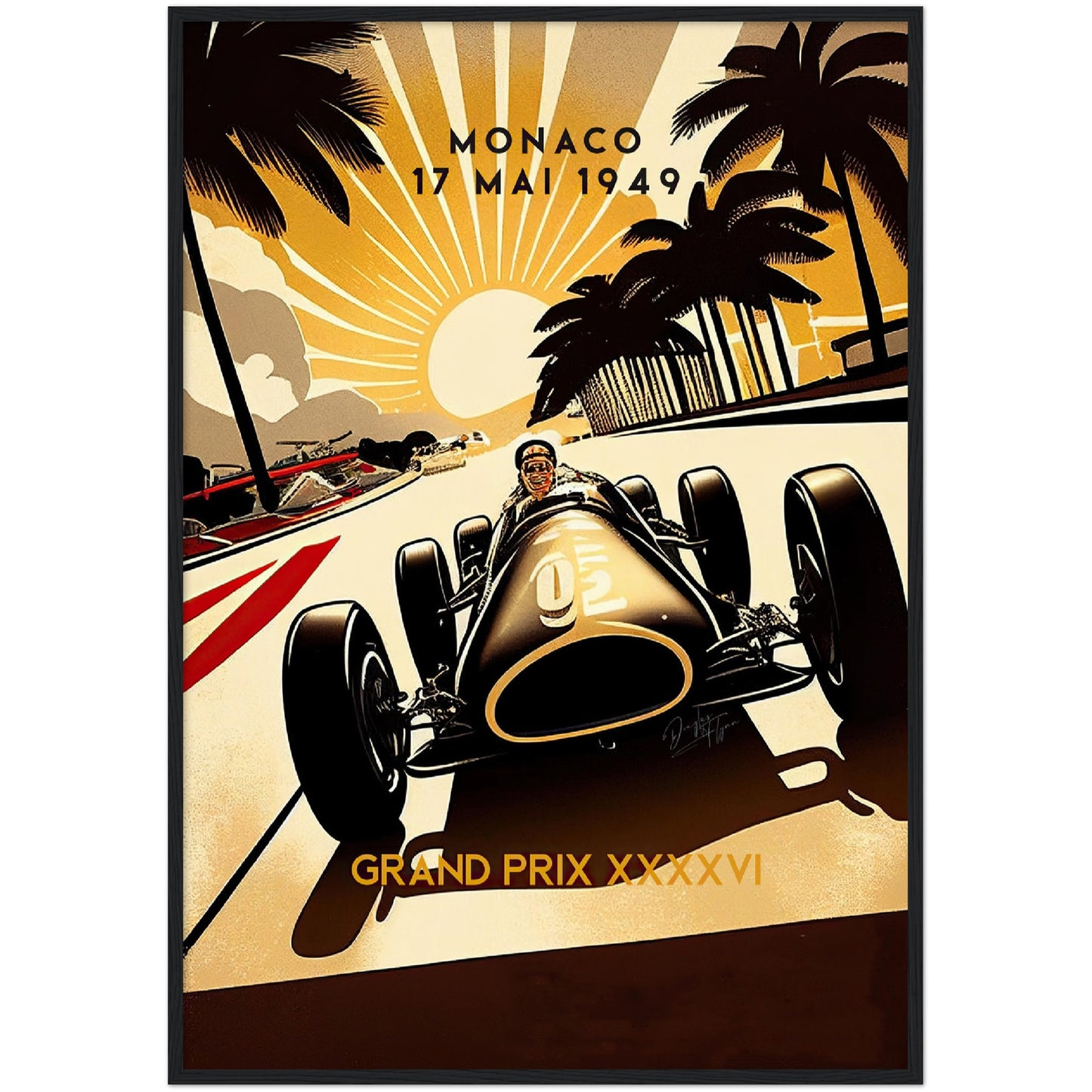 »Passionate Pioneers Racing« retro poster