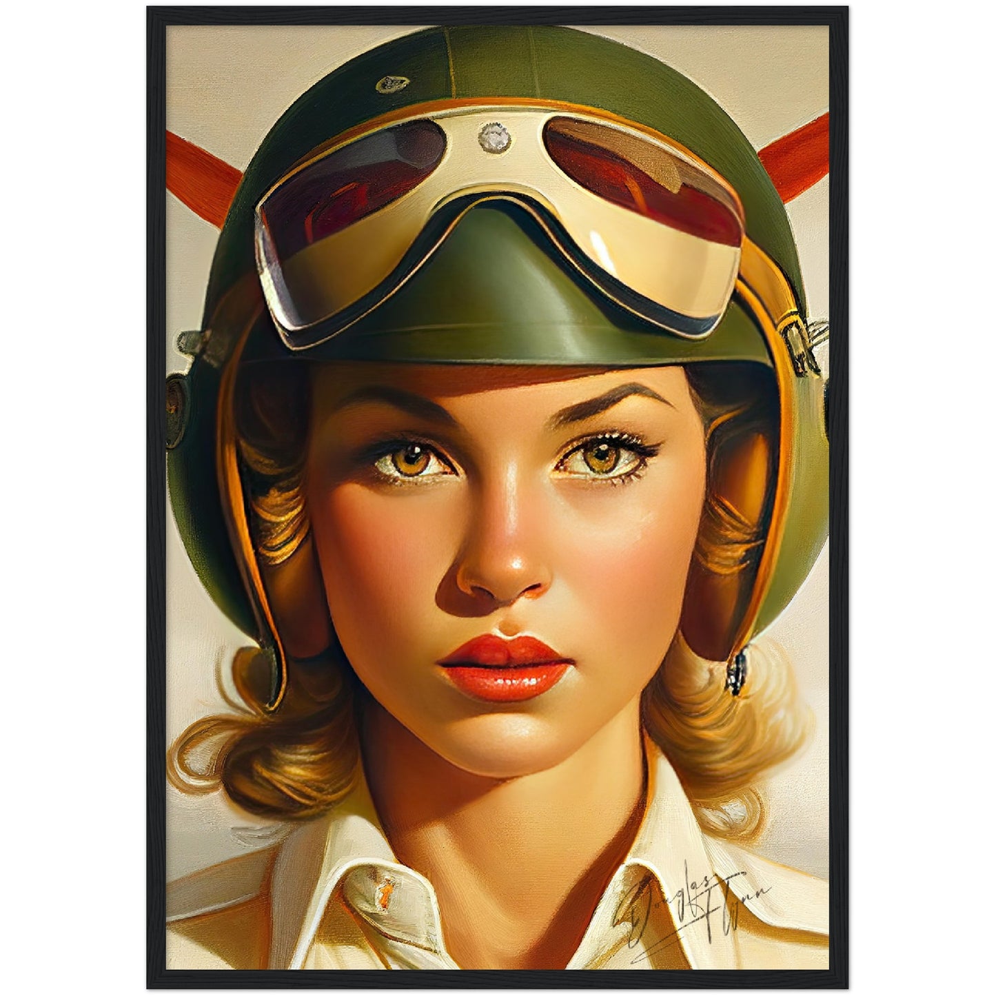 »I have my eyes on you« retro poster