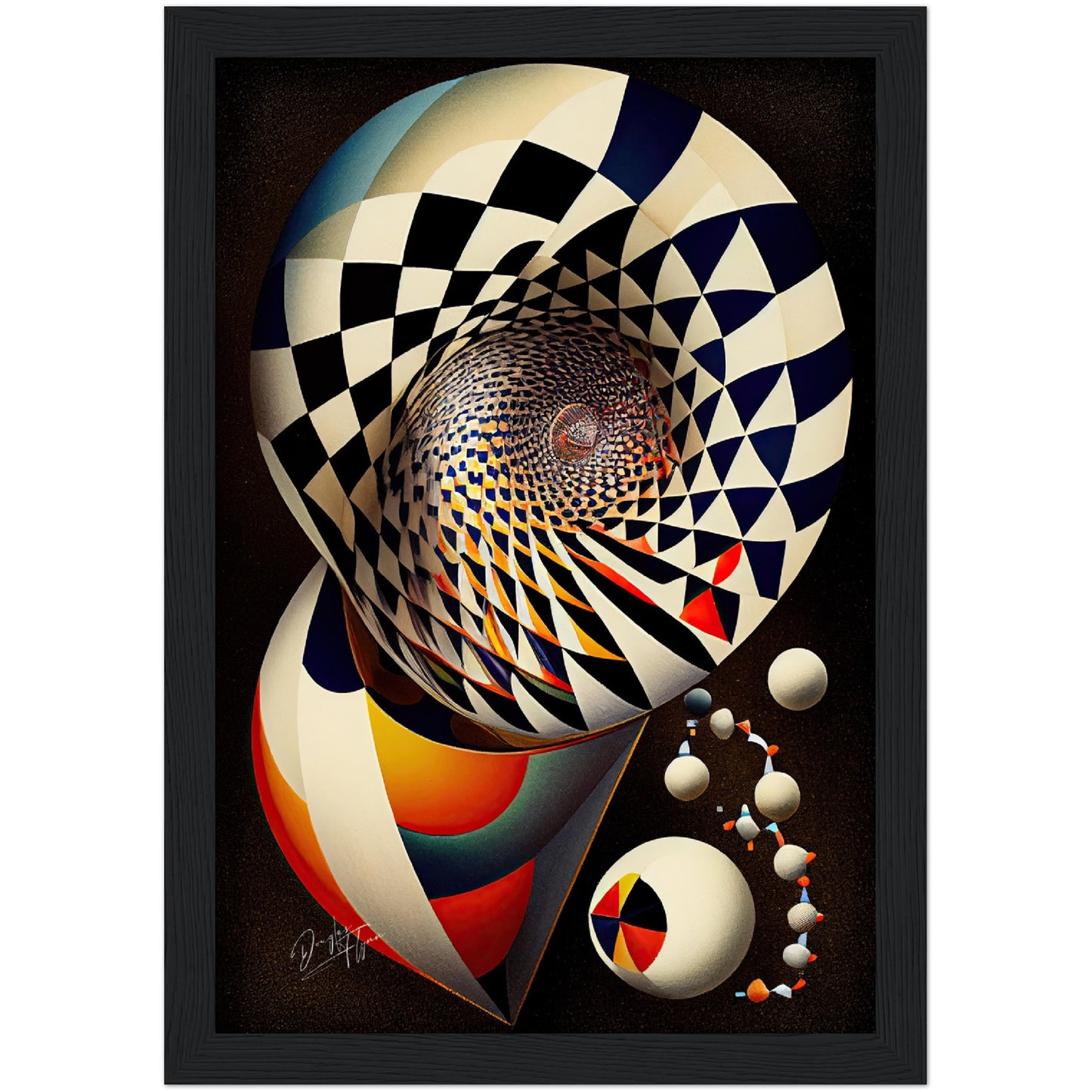 »Chromatic Compositions« retro poster