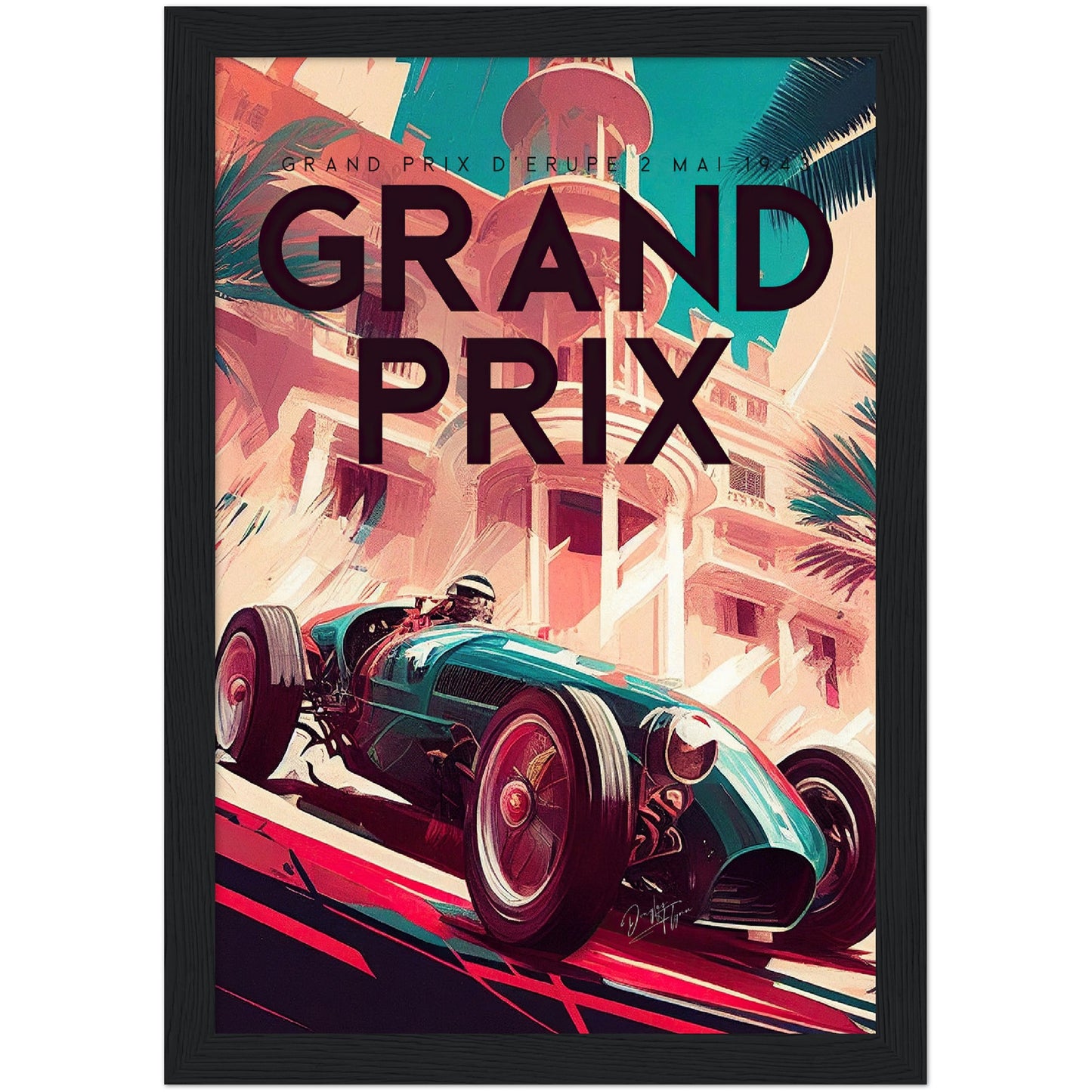 »Quantum of Racing History« retro poster