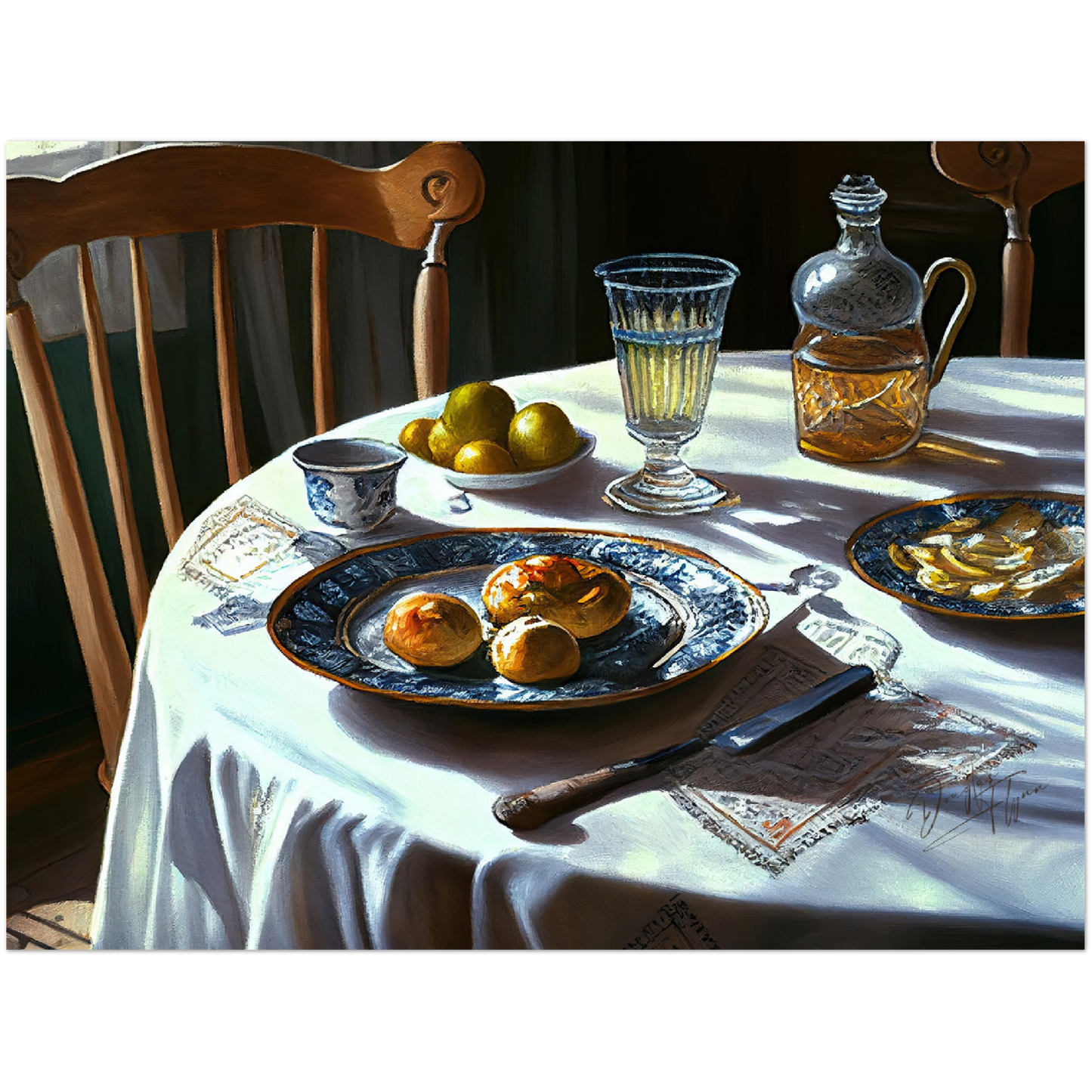 »Meal to enjoy together« retro poster