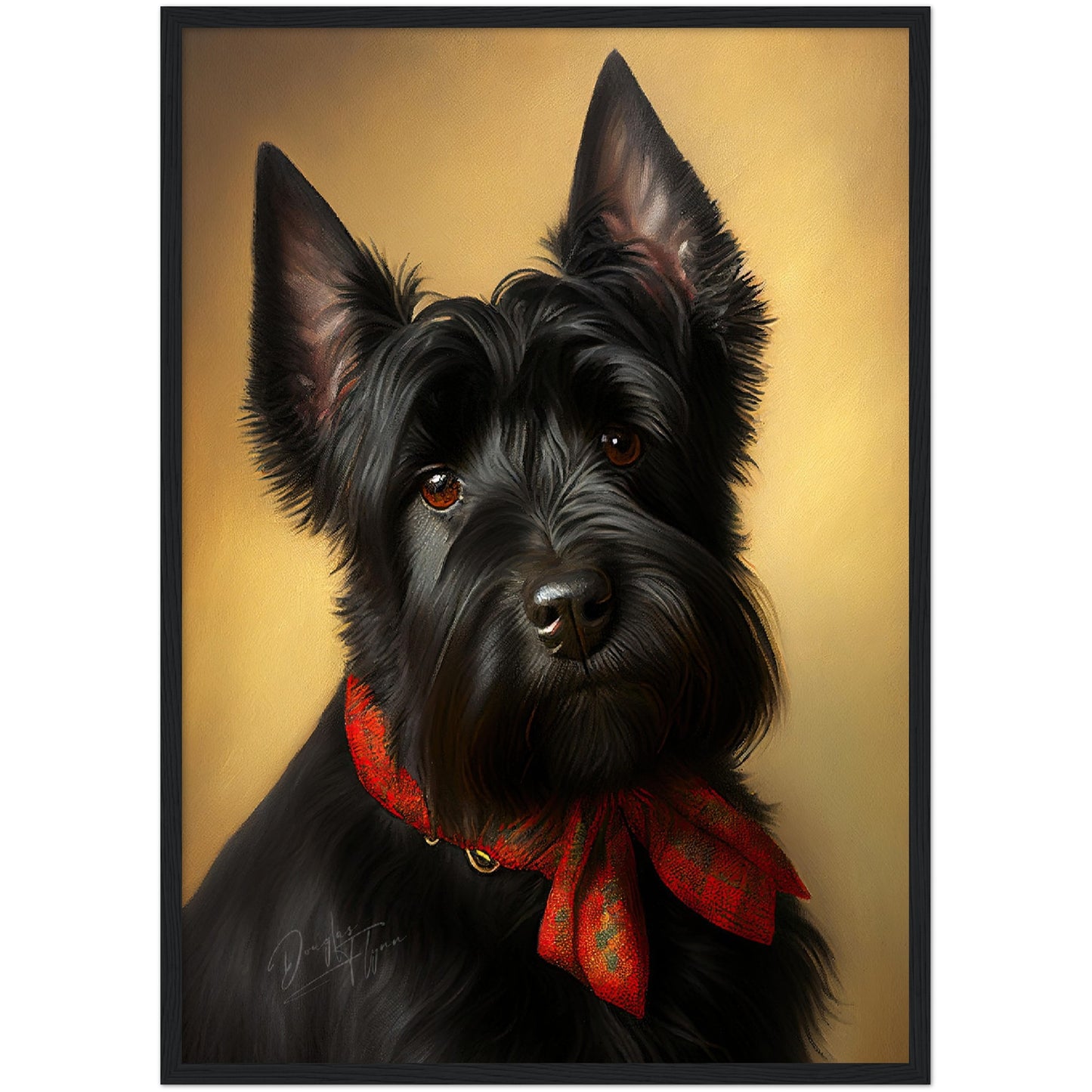 »Scottish Terrier med rosett«