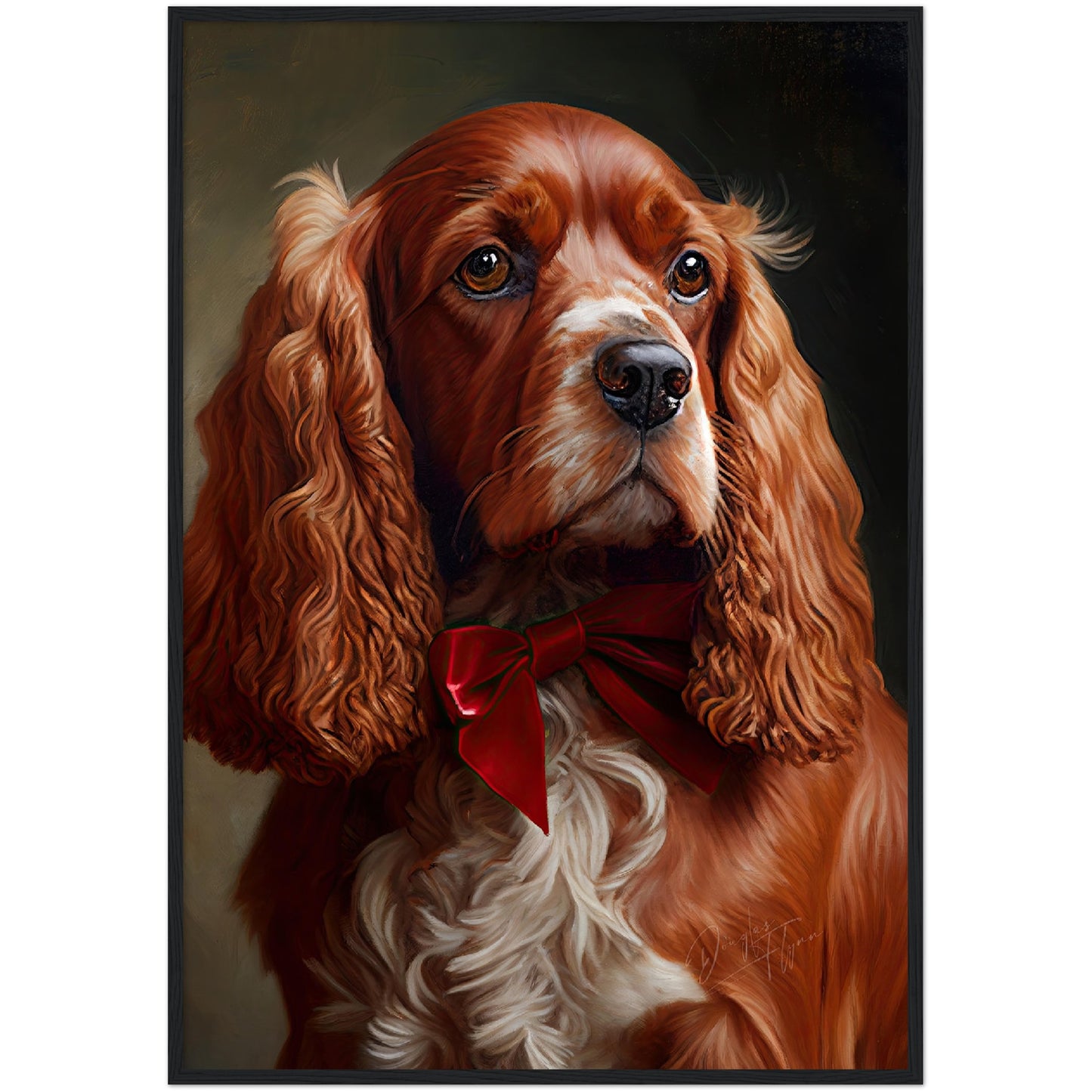 »Cocker Spaniel med rosett«