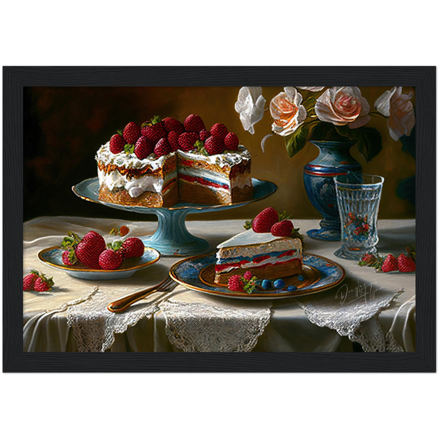 »Meal to celebrate old memories« retro poster