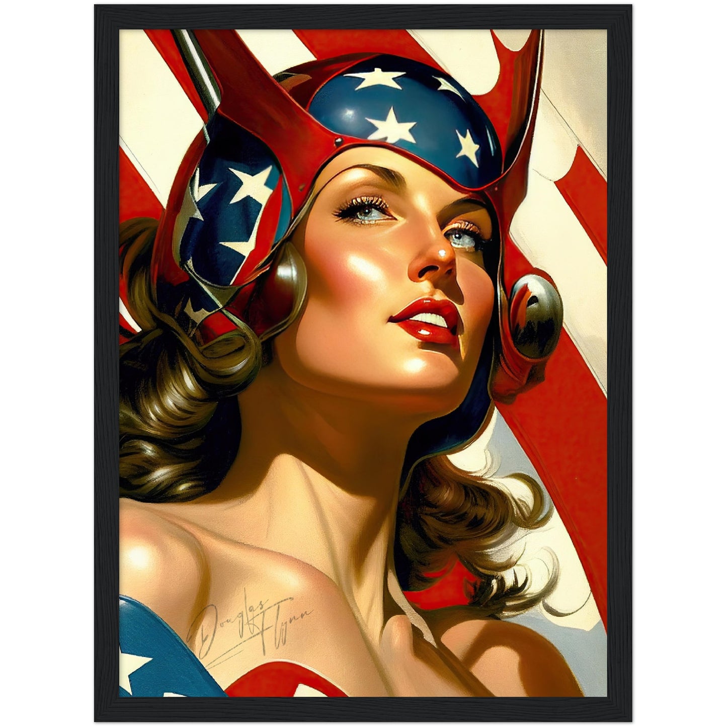 »StarSripedHero« retro poster