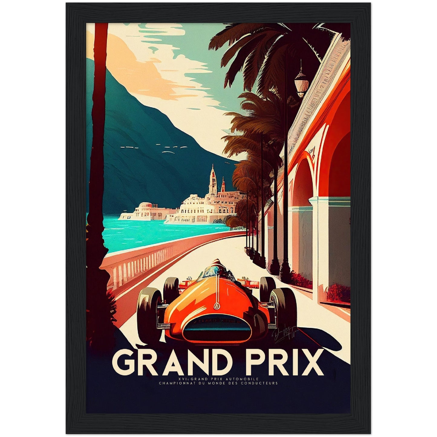»Vintage Victory Run« retro poster