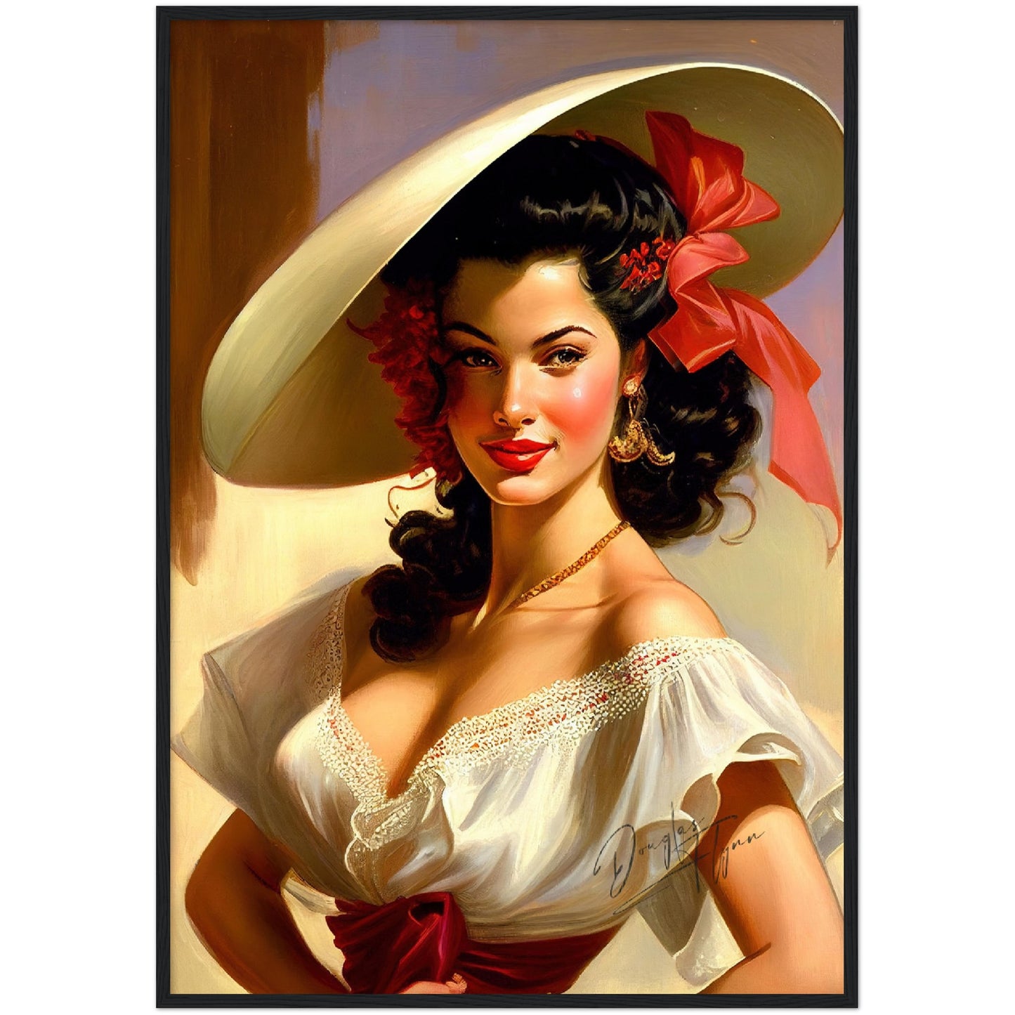 »Laurie's Lavish Look« retro poster