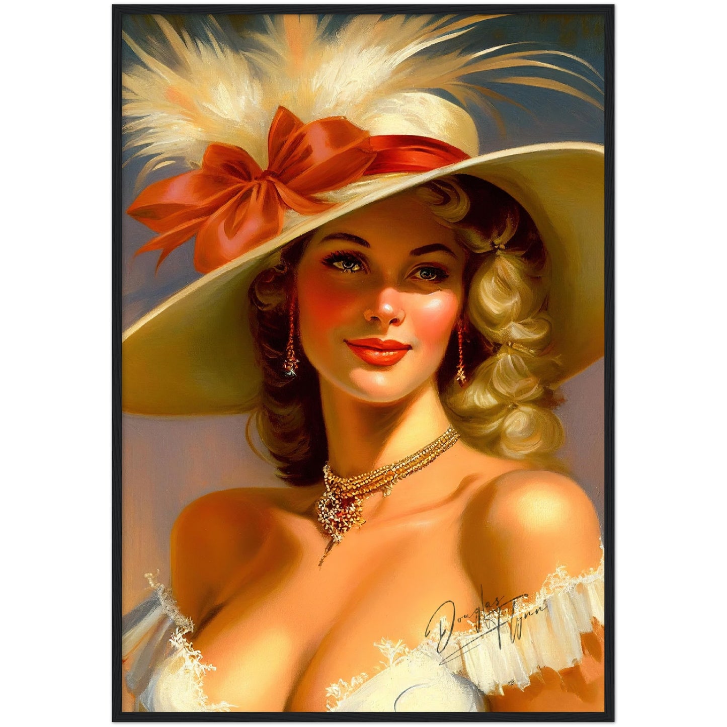 »Rebeccas's Royal Radiance« retro poster