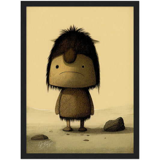 »Stubborn Little Ogre« retro poster