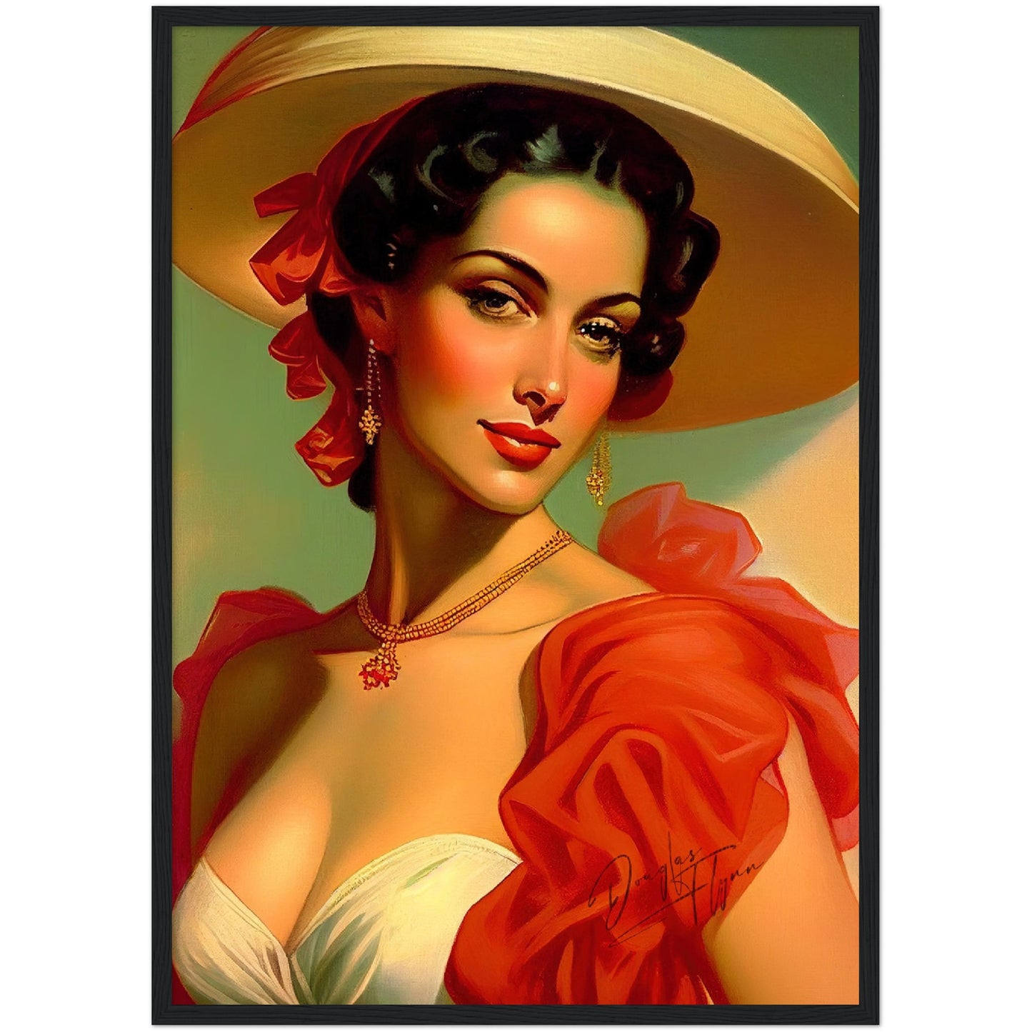 »Victoria's Vintage Vixen« retro poster