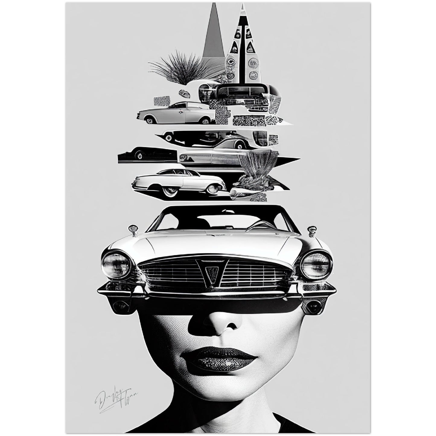 »Journey to the Other Side of the Mind« retro poster
