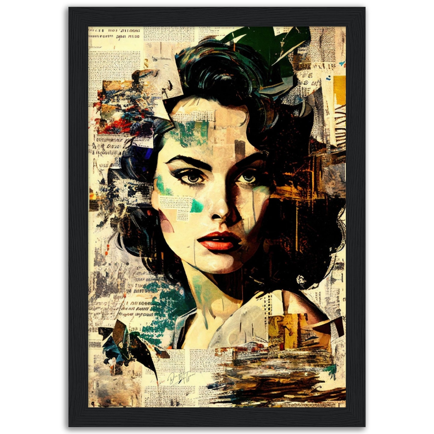 »Blend Portrait« retroposter