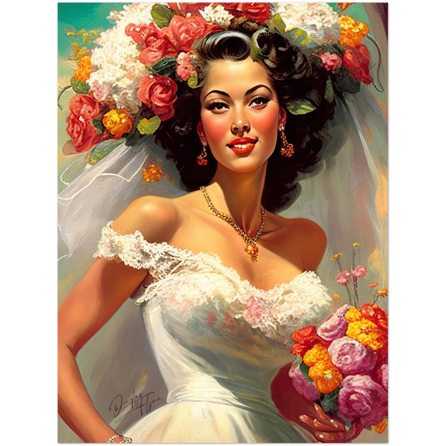 »Vintage Weddings« retro poster