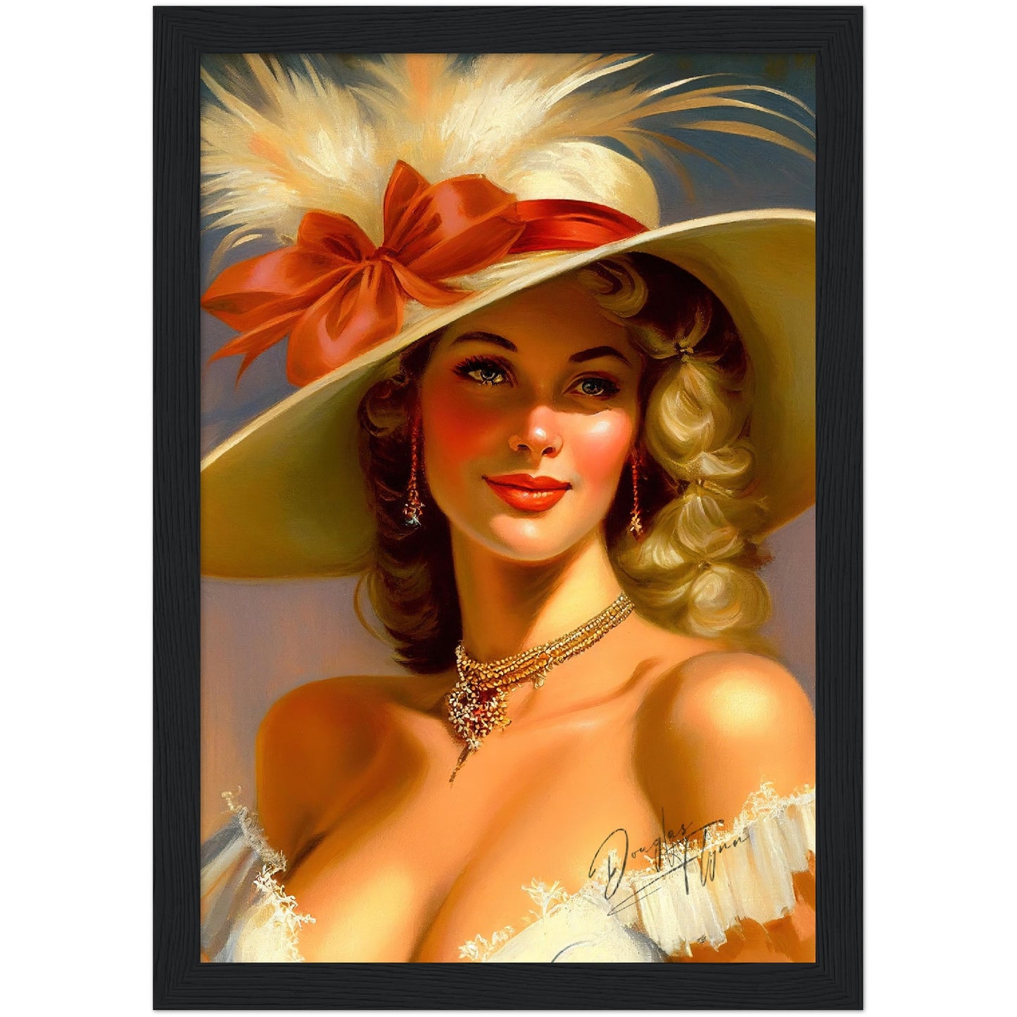 »Rebeccas's Royal Radiance« retro poster