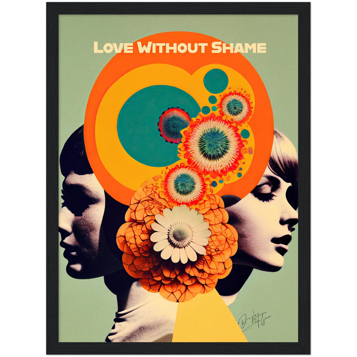 »Love Without Shame«retro poster