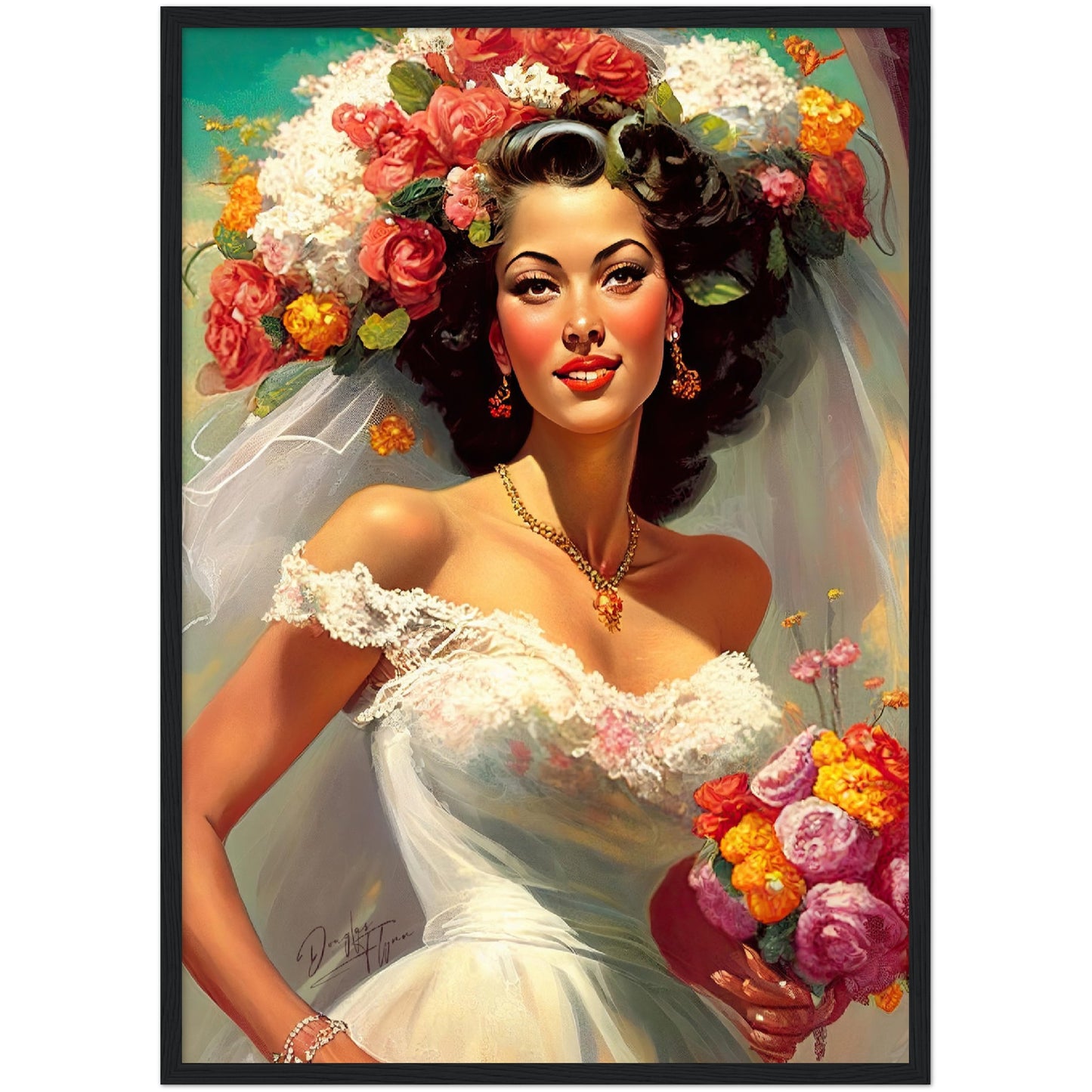 »Vintage Weddings« retro poster
