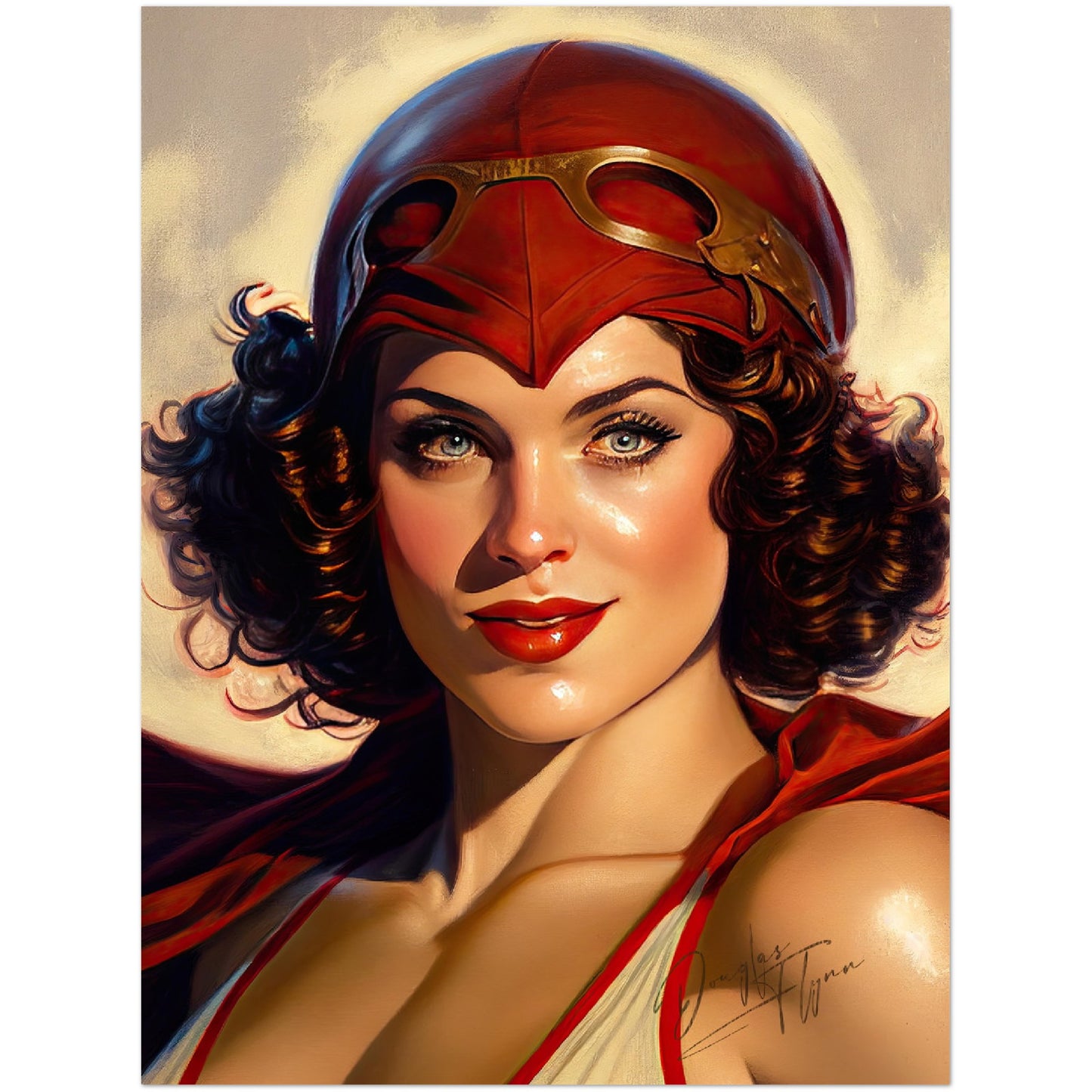 »The Scarlet Sentinel« retro poster