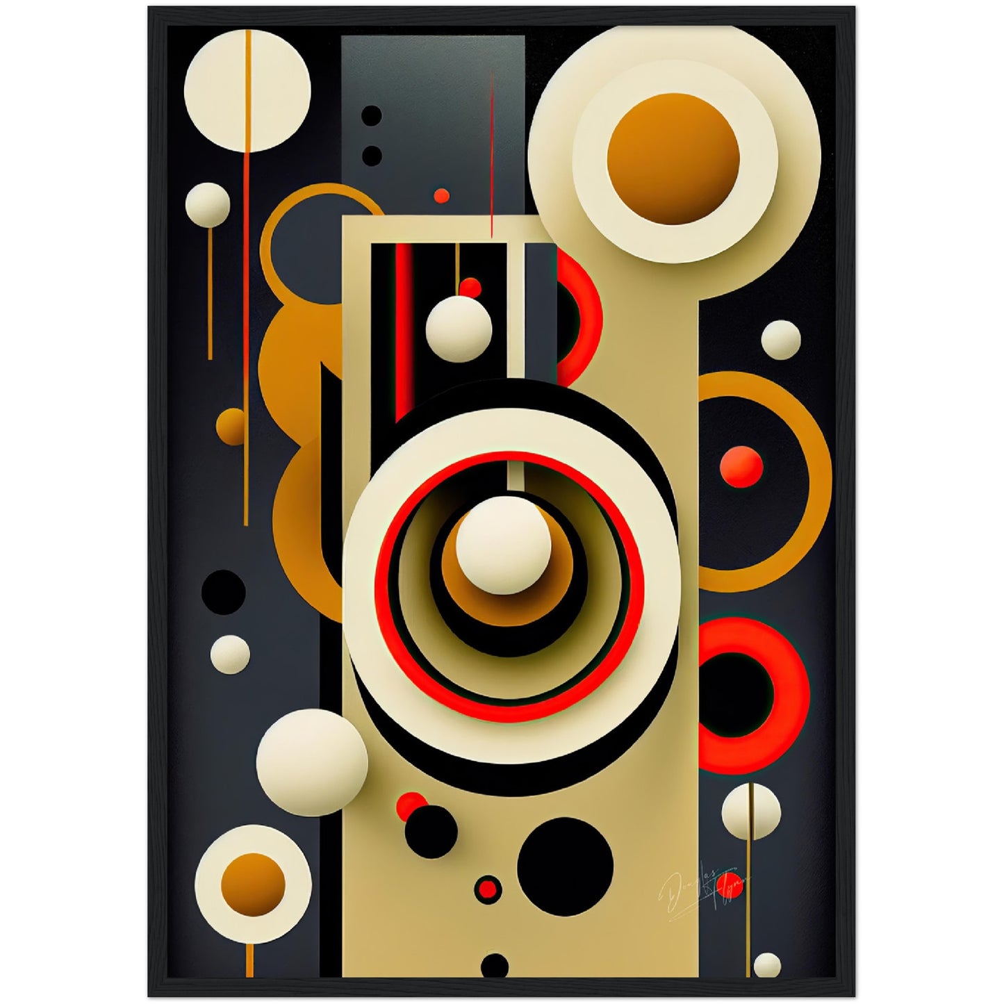 »Radiant Imbalances« retro poster