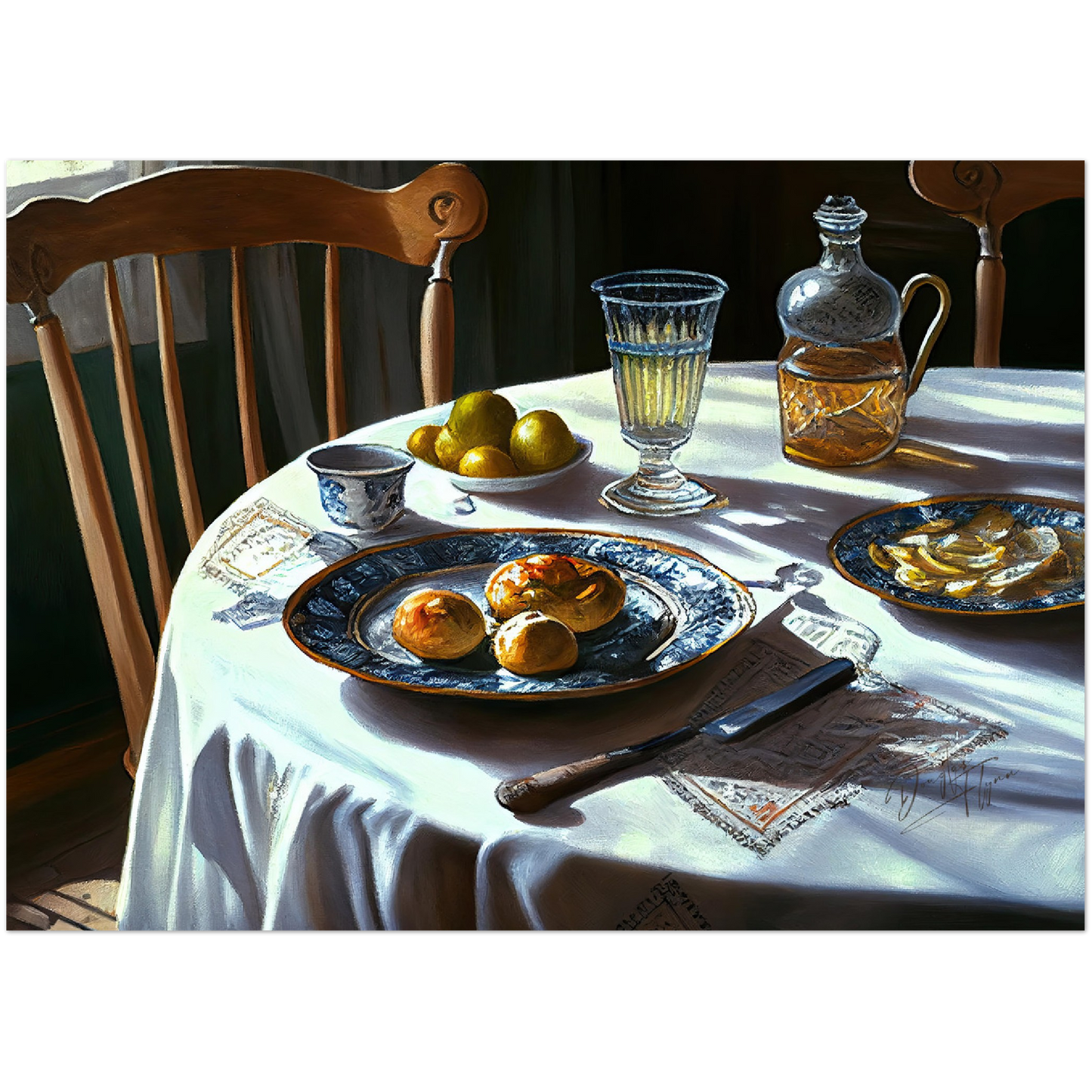 »Meal to enjoy together« retro poster