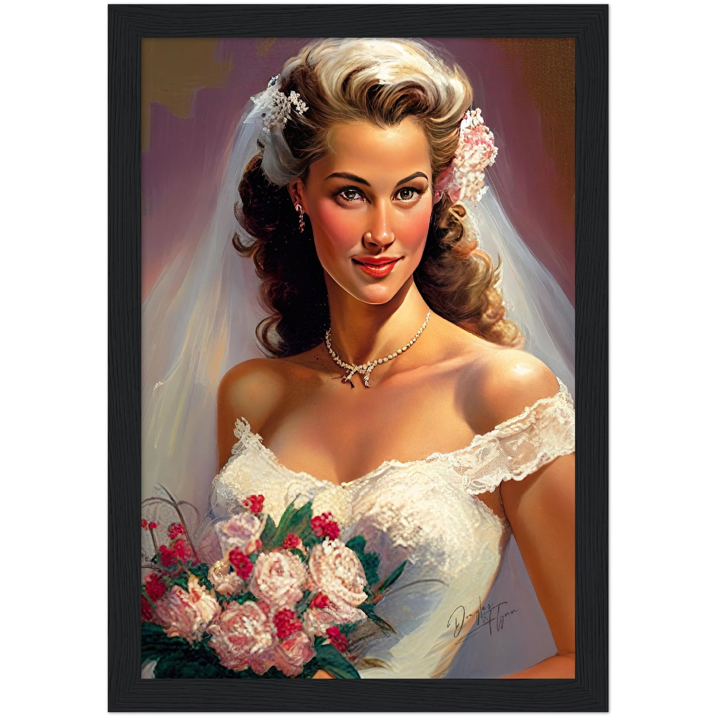 »Vintage Romance for Weddings« retro poster