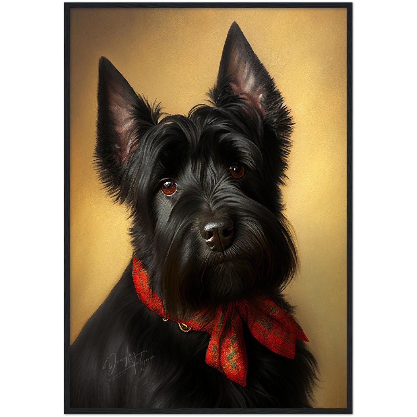 »Scottish Terrier med rosett«