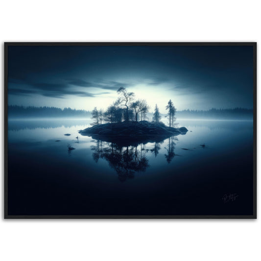 »Unraveling the Threads of Silence« landskapsposter