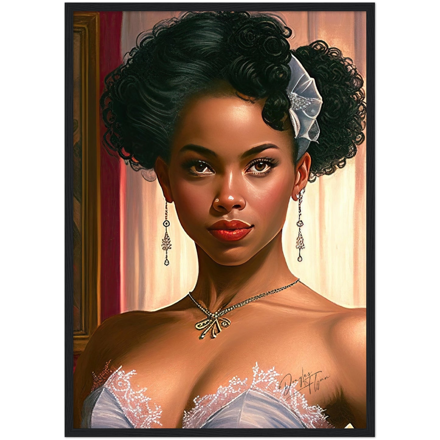 »Garnet Glamour« retro poster