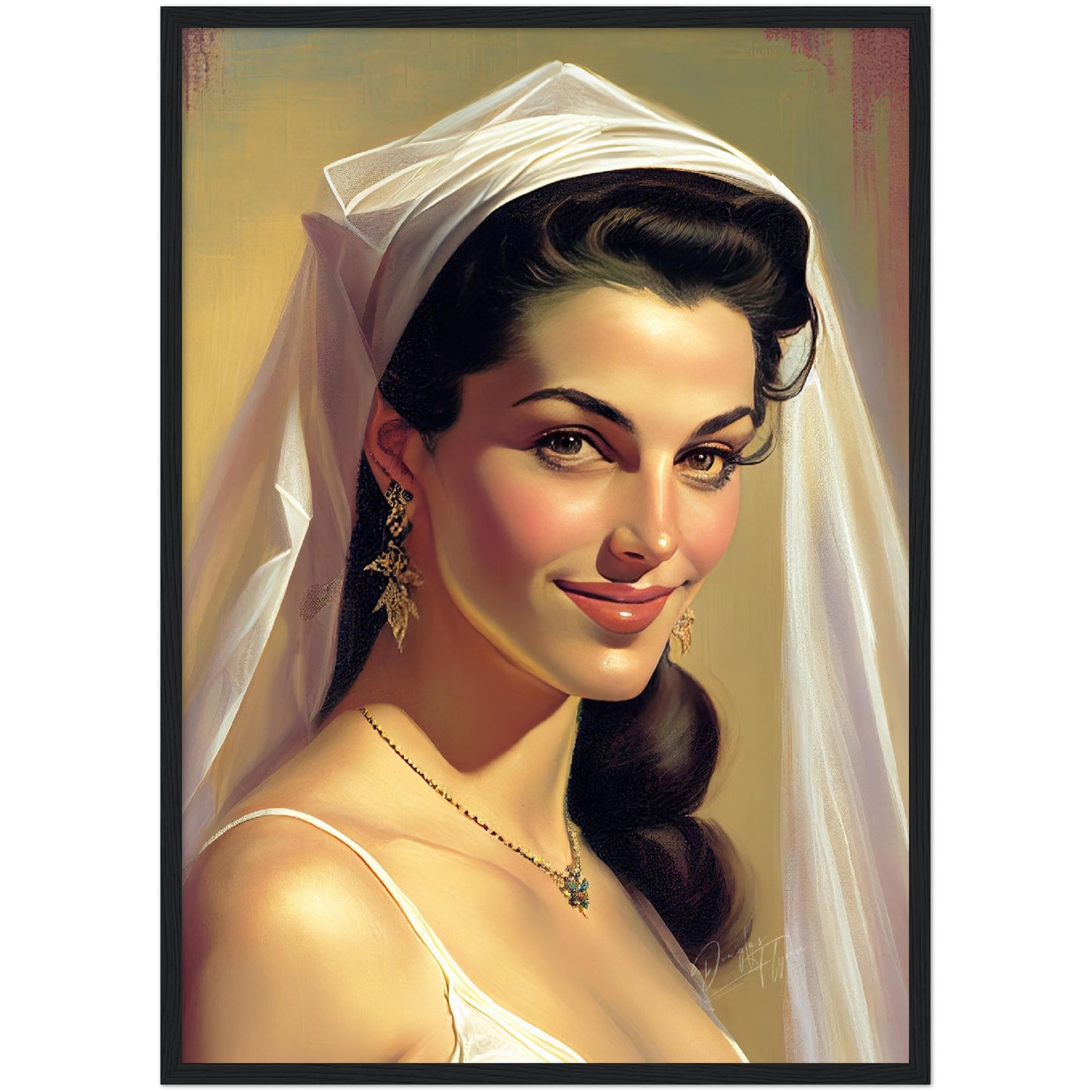 »Bridal Beauty and Style« retro poster