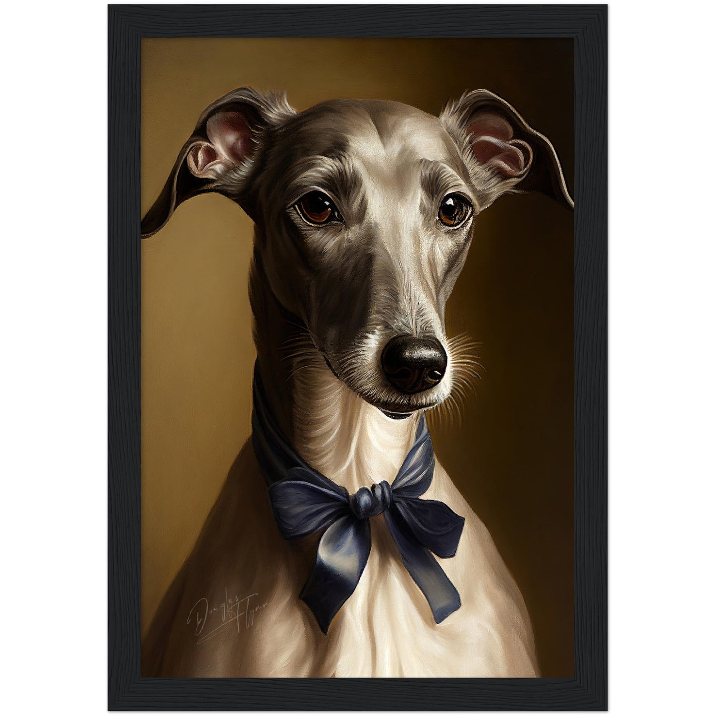 »Greyhound med rosett«