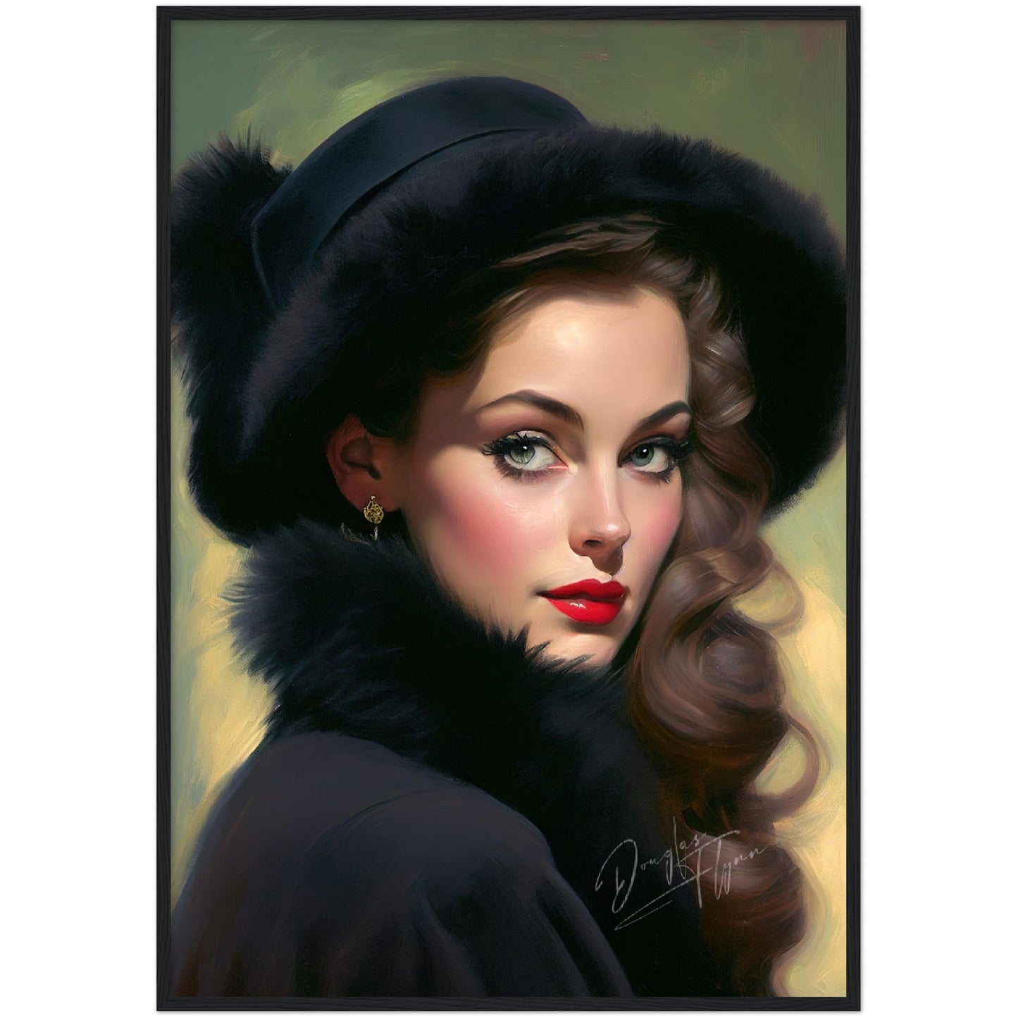 »Diana's Decadent Demeanor« retro poster