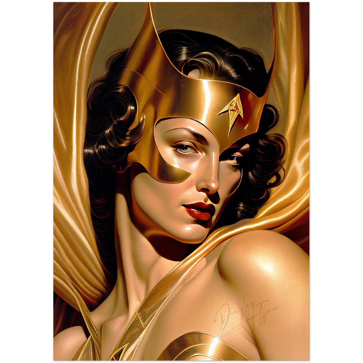 »The Golden Guardian« retro poster