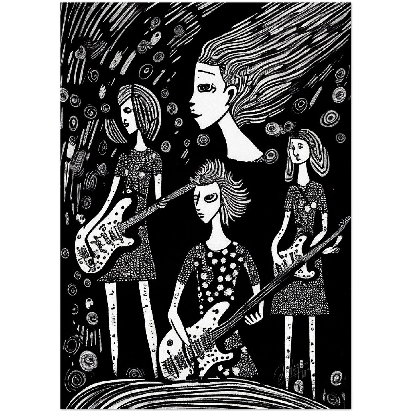 »Band Rivalries« retro poster