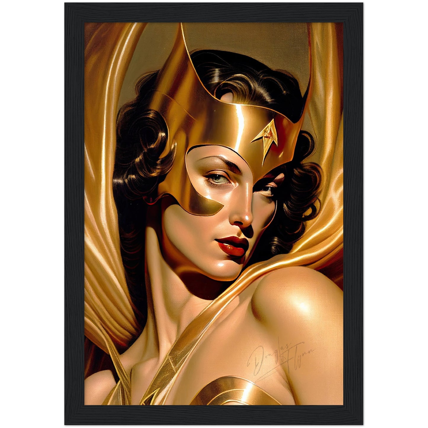 »The Golden Guardian« retro poster