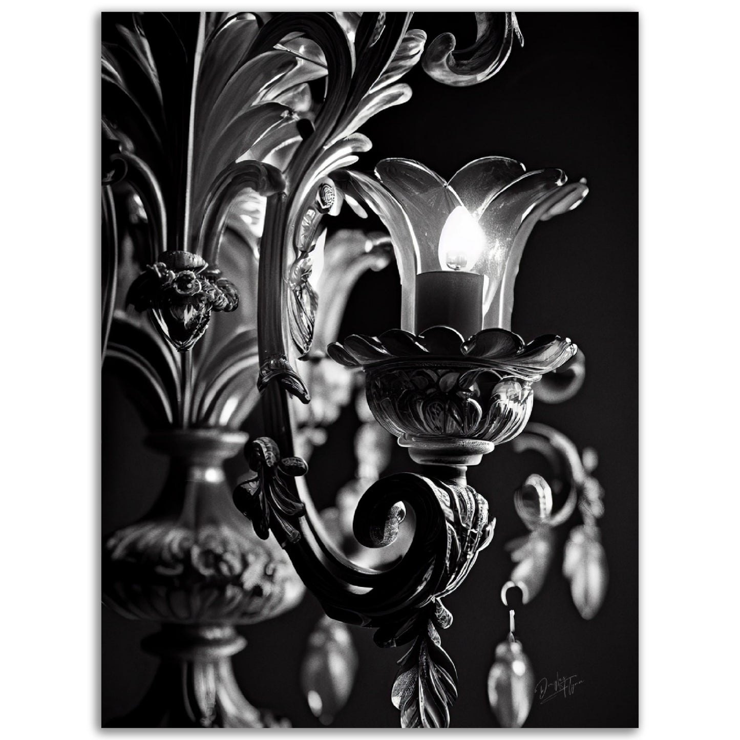 »Chandelier Reflections« poster