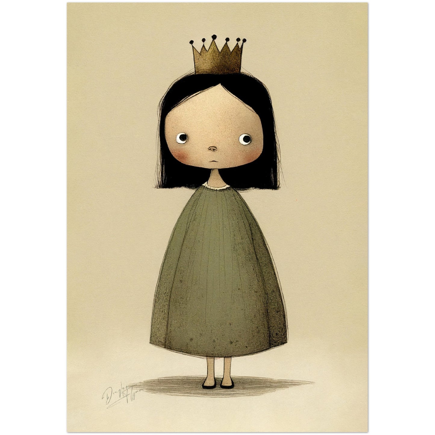 »Moody Little Royal« retro poster