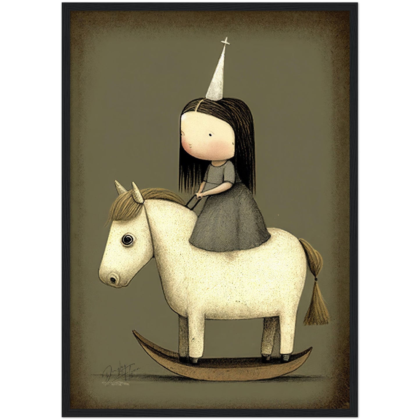 »Stubborn Star And The Princess« retro poster