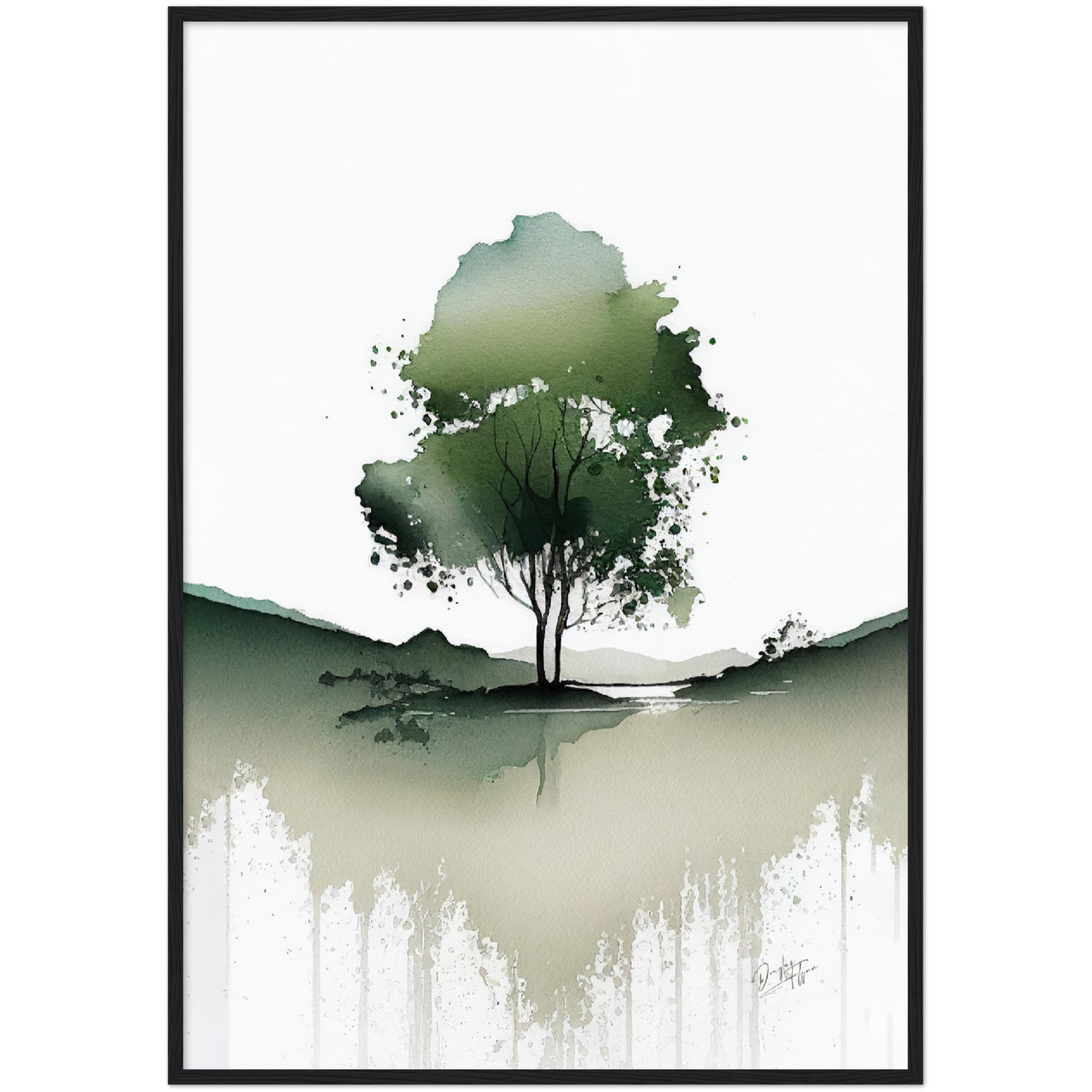 »My Green Trees« retro poster