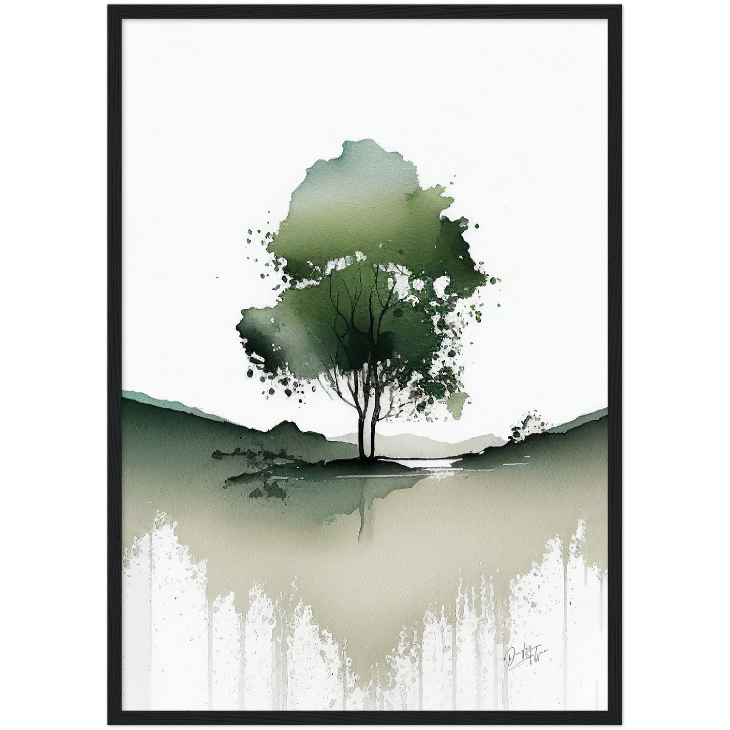 »My Green Trees« retro poster