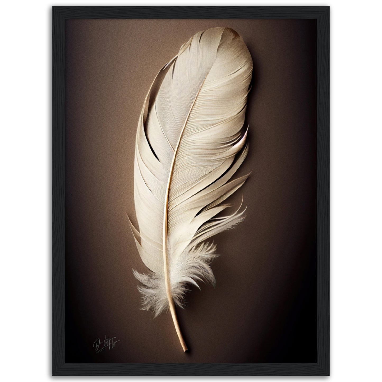 »Found a White Feather no 1« designposter