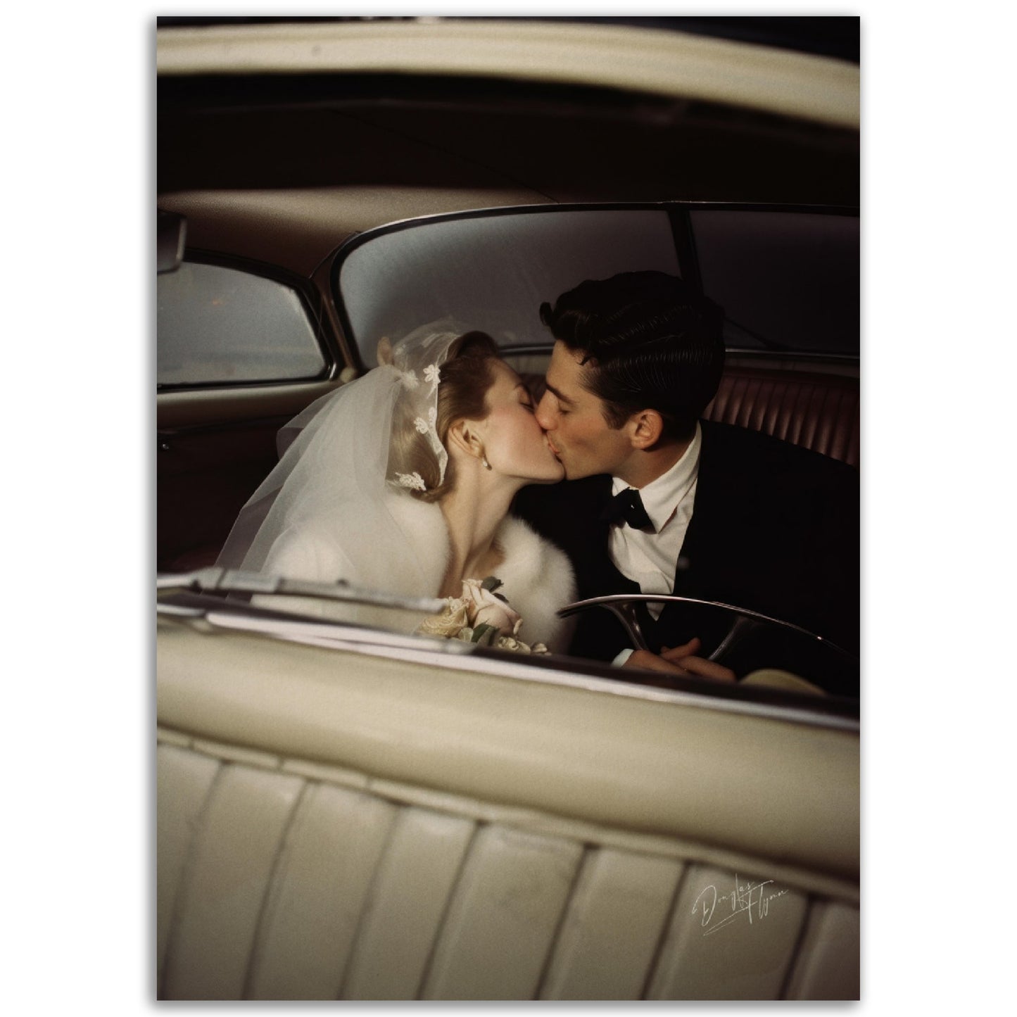 »Kissed by Forever« retroposter