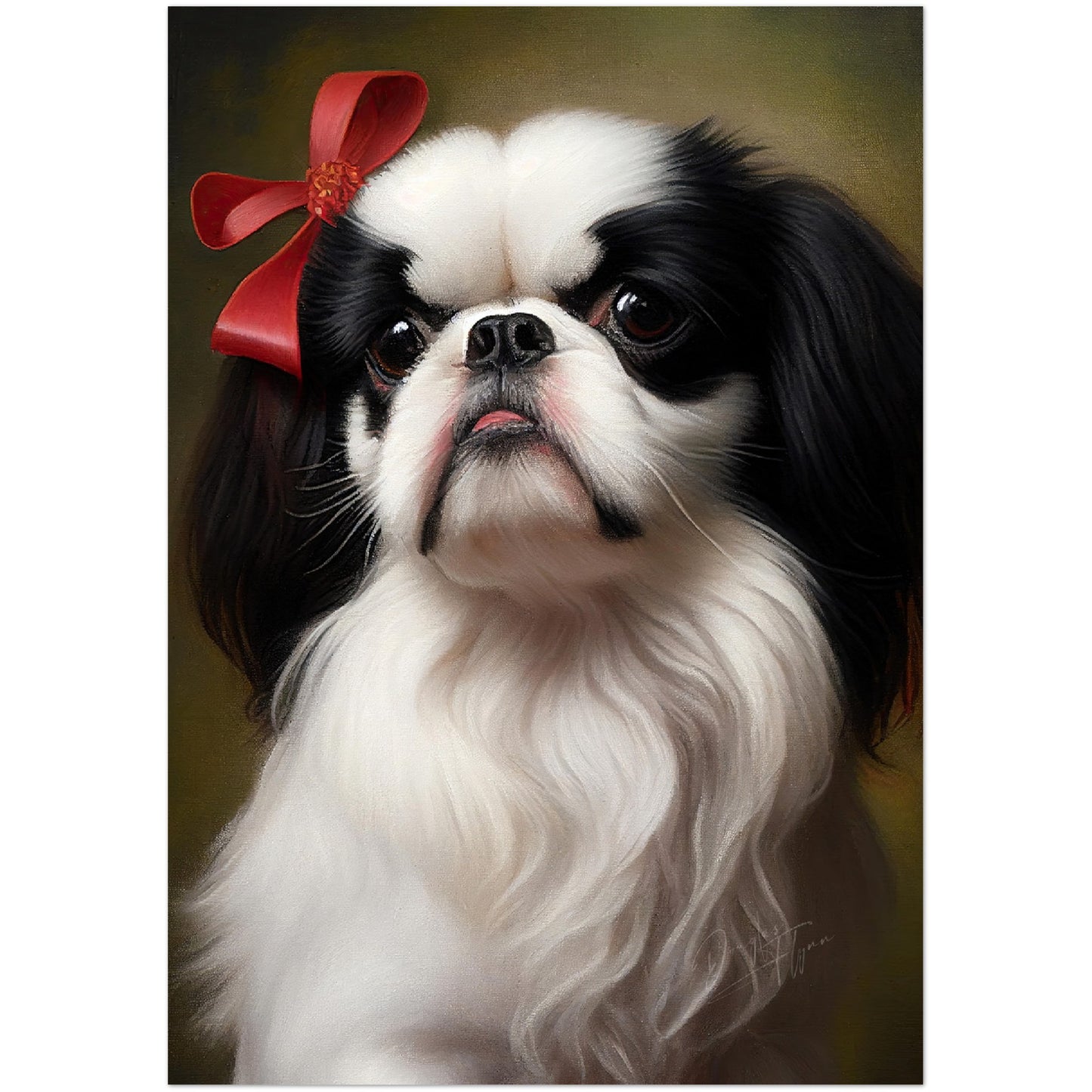 »Japanese Chin med rosett«