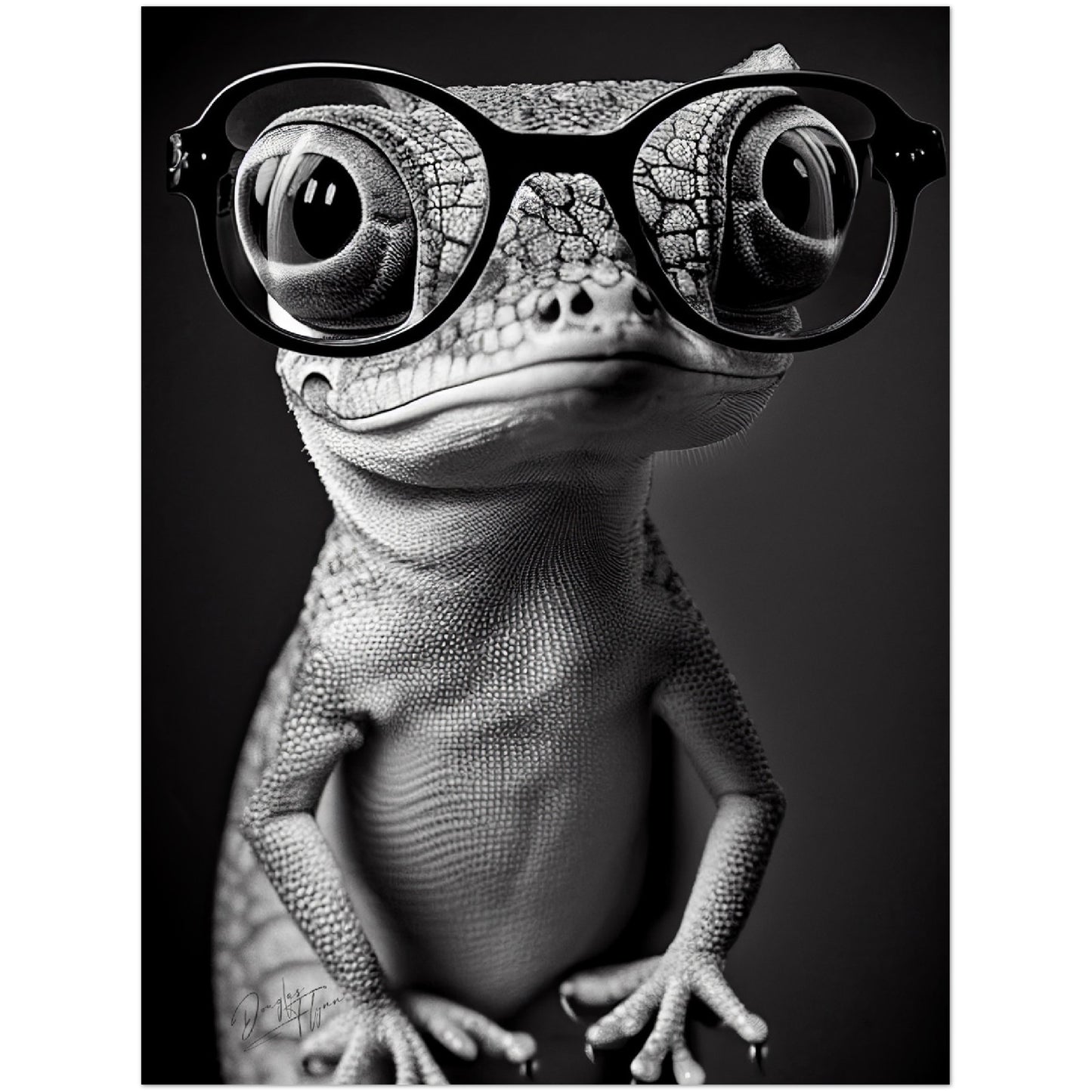 »Clever Chameleon« retro poster