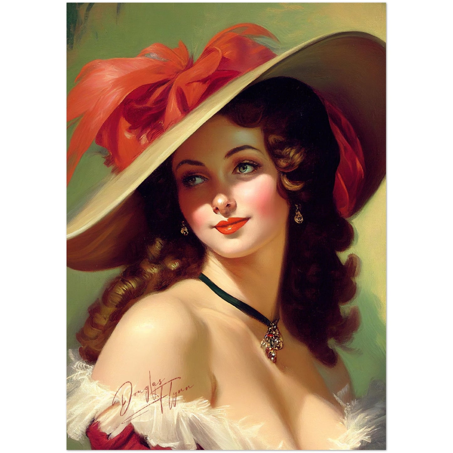 »Fabiola's Fabulous Fashion« retro poster