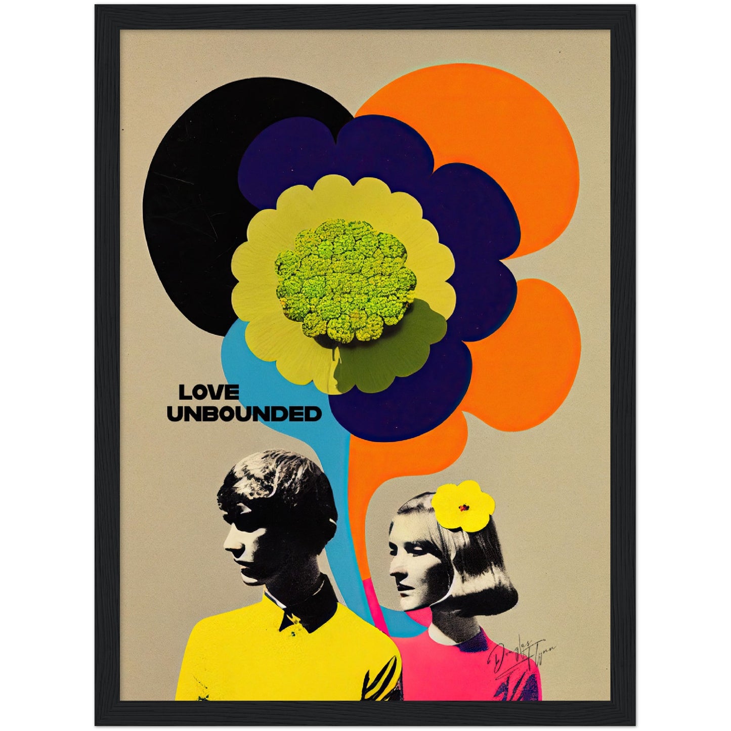 »Love Unbounded«retro poster